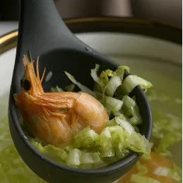 Set od 11 komada kuhinjskog pribora / Crna - prirodno drvo