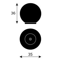 Drvena ručka BALA / Tamno plava