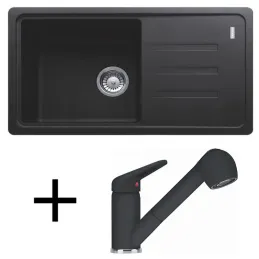 Set G122 Keramički sudoper Franke BSG 611-78/39 + Slavina FC 9547 / Onyx