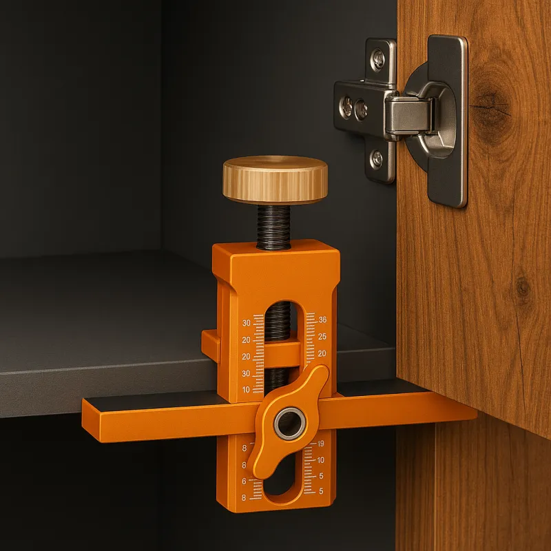 Univerzalna montažna i bušilica šablona za vrata i klipove PROFF / Narančasta