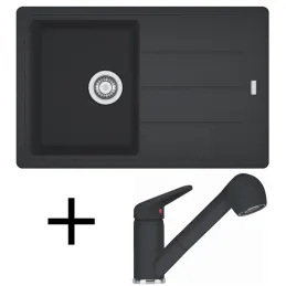 Set G57 Kameninški sudoper Franke BFG 611-78 + Miješalica FC 9547/ Tuš / Onyx