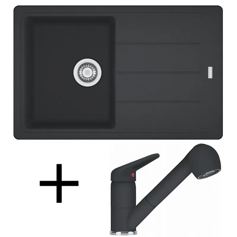 Set G57 Kameninški sudoper Franke BFG 611-78 + Miješalica FC 9547/ Tuš / Onyx