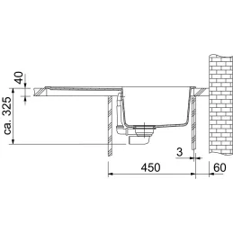 Set G57 Franke BFG 611-78 kameni sudoper + FC 9547 slavina / izvlačna tuš / Sahara