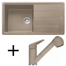 Set G138 Kameninijski sudoper Franke BFG 611+ Miješalica FC 9547/ Tuš/ Kašmir
