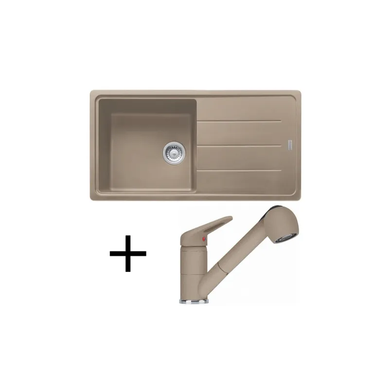 Set G138 Kameninijski sudoper Franke BFG 611+ Miješalica FC 9547/ Tuš/ Kašmir