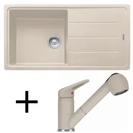 Set G138 Kamenino sudoper Franke BFG 611+ Slavina FC 9547/ Tuš / Sahara