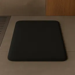 Kupaonska podloga s memorijskom pjenom SANTANA 600 x 400 mm / Crna