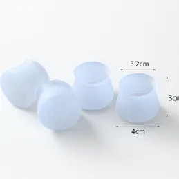 Set od 4 komada zaštitnih navlaka za stolice / Prozirno