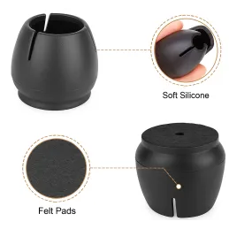 Set od 16 kom zaštitnih navlaka za stolice / Crna mat