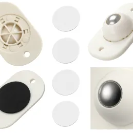 Set od 4 samoljepljive ležajne klizne podloge za namještaj ROLLER / Bijela