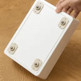 Set od 4 samoljepljive ležajne klizne podloge za namještaj ROLLER / Bijela