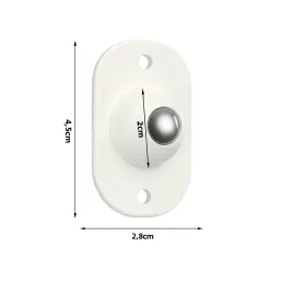 Set od 4 samoljepljive ležajne klizne podloge za namještaj ROLLER / Bijela