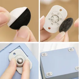 Set od 4 samoljepljive ležajne klizne podloge za namještaj ROLLER / Bijela