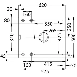 Set G256 Kameninski sudoper Franke MRG 611-62 + Slavina FS 3229 / Crna mat