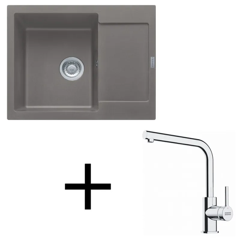 Set G275 Kameninovski sudoper Franke MRG 611-62 + Slavina FS 3230 / Sivi kamen