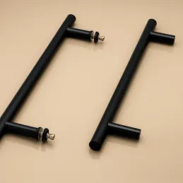 Obostrana ručka za vrata HOME / Crna mat