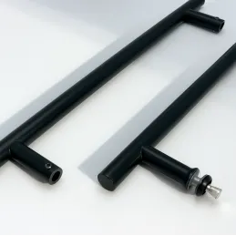 Obostrana ručka za vrata HOME / Crna mat