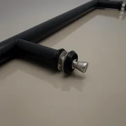 Obostrana ručka za vrata HOME / Crna mat