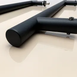 Obostrana ručka za vrata HOME / Crna mat