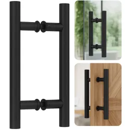 Obostrana ručka za vrata HOME / Crna mat