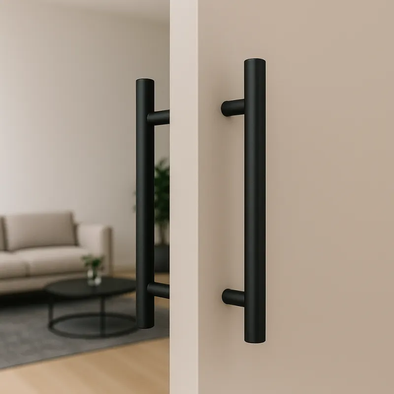 Obostrana ručka za vrata HOME / Crna mat
