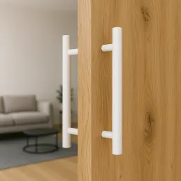 Obostrana ručka za vrata HOME / Bijela