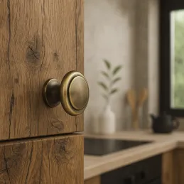 Ručka za namještaj knop SIMON / Brušeni mesing