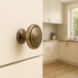 Ručka za namještaj knop SIMON / Brušeni mesing