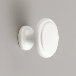 Ručka knopka SIMON / Bijela sjajna