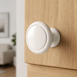 Ručka knopka SIMON / Bijela sjajna