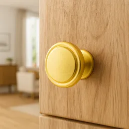 Ručka knopka SIMON / Matirano zlatna