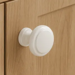 Ručka knopka SIMON / Bijela sjajna