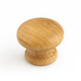 Drvena ručka knopka NADIN / Lakirani hrast