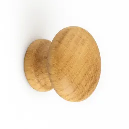 Drvena ručka knopka NADIN / Lakirani hrast