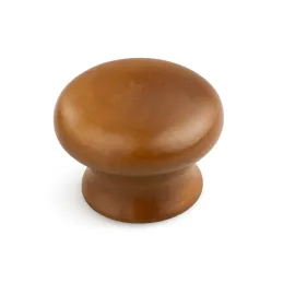 Drvena ručkica knop NADIN / Svijetli lakirani orah