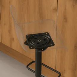 Rotacijski sustav za stolac ili TV 150 x 150 mm / Crni