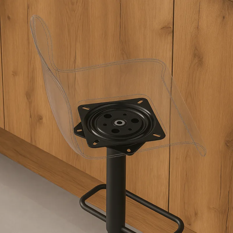 Rotacijski sustav za stolac ili TV 150 x 150 mm / Crni