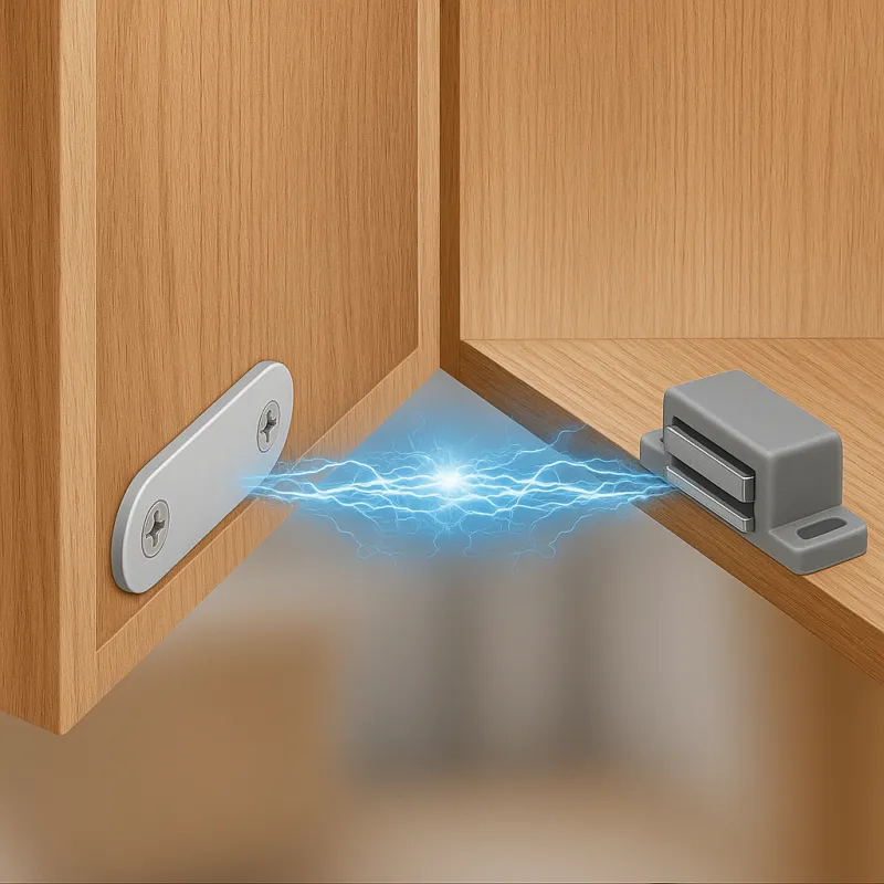 Namještajski magnet PRACTIC / Sivi