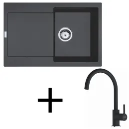 Set G276 Kameninový sudoper Franke MRG 611+ Slavina FS 6018 / Onyx