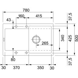 Set G276 Kameninovski sudoper Franke MRG 611+ Slavina FS 6018 / Crna mat