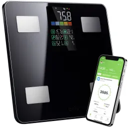 Pametna vaga s aplikacijom FEEL FIT / Crna