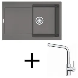 Set G259 Kameninový sudoper Franke MRG 611+ Slavina FS 3230 / Sivi kamen