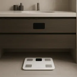 Pametna vaga s aplikacijom FEEL FIT / Bijela