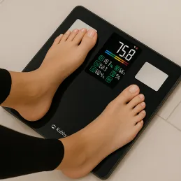 Pametna vaga s aplikacijom FEEL FIT / Crna