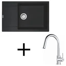 Set G260 Kameni sudoper Franke MRG 611-78 BB + Slavina FS 3229 / Onyx