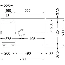 Set G260 Kamenino sudoper Franke MRG 611-78 BB + Slavina FS 3229 / Crna mat
