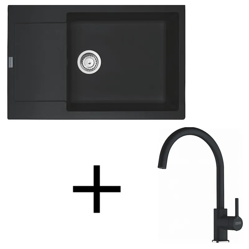 Set G277 Kameni sudoper Franke MRG 611-78 BB + Slavina FC 6018 LINA / Onyx