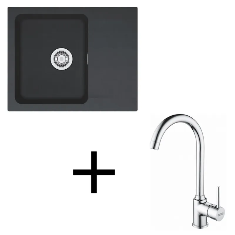 Set T94 Tectonit sudoper Franke OID 611-62 + Slavina FP 9000 / Crna