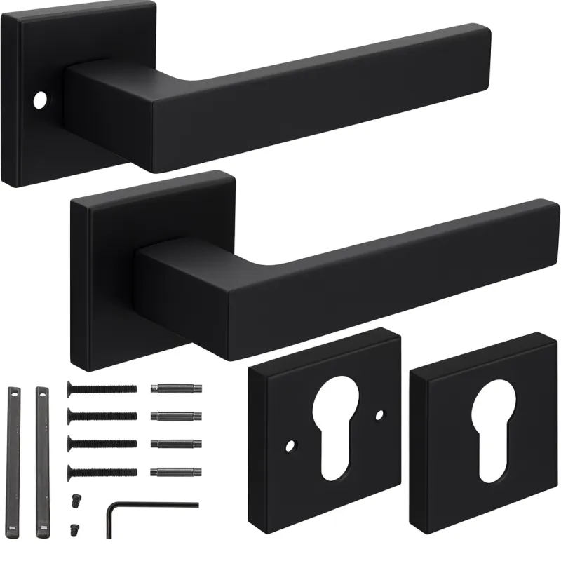 Rozetna kvaka MODERNIA / Crna mat