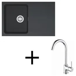 Set T96 Tectonit sudoper Franke OID 611-78 + slavina FP 9000 / Crna